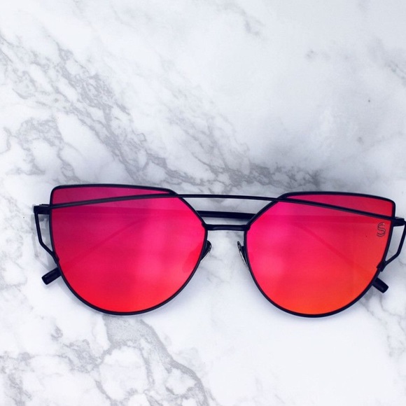 Mirror lens cateye sunglasses - Picture 2 of 2